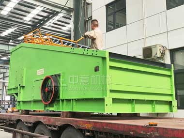 中意機械裝修垃圾處理設備順利裝車，即將啟程奔赴客戶現場